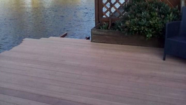 Vlonder met strakke voegen na oplevering
